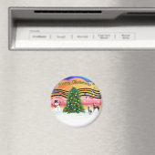 Weihnachtsmusik 2 - Chinesisch kreiert (2 HL) Magnet (In Situ (Geschirrspüler))