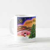 Weihnachtsmusik 2 - Cocker (Buff) Kaffeetasse (Vorderseite Links)