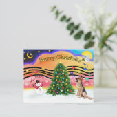 Weihnachtsmusik 2 - Deutscher Hirte 1 Feiertagspostkarte (Stehend Vorderseite)