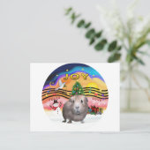 Weihnachtsmusik 2 - Guinea Pig 2 Feiertagspostkarte (Stehend Vorderseite)