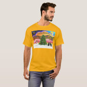 Weihnachtsmusik 2 - Mops () T-Shirt (Vorne ganz)