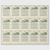 Weihnachtsmusik aus dem Jahrtausend Geschenkpapier (Flach)