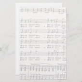 Weihnachtsmusik Briefpapier (Vorne/Hinten)