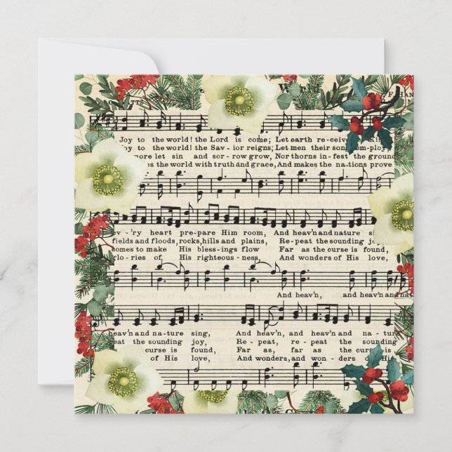 Weihnachtsmusik, Freude der Welt, (Vorderseite)