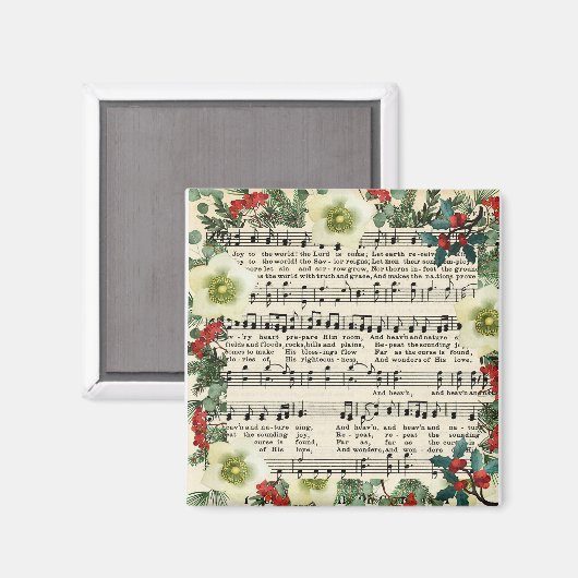 Weihnachtsmusik, Freude der Welt, Magnet (Vorderseite/Rückseite)
