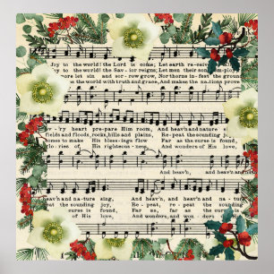 Weihnachtsmusik, Freude der Welt, Poster