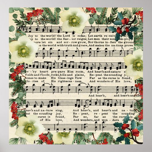 Weihnachtsmusik, Freude der Welt, Poster (Vorne)
