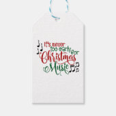 Weihnachtsmusik Geschenkanhänger (Vorderseite)