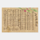 Weihnachtsmusik geschenkpapier set (Vorderseite 3)