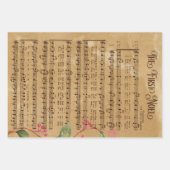 Weihnachtsmusik geschenkpapier set (Vorderseite 2)