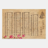 Weihnachtsmusik geschenkpapier set (Vorderseite)