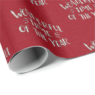 Weihnachtsmusik-Gruß auf Rot Geschenkpapier