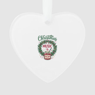 Weihnachtsmusik ist Marmeladenglas Tannen Kranz Ko Ornament