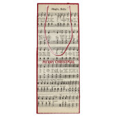 Weihnachtsmusik, Jingle Bells Gift Bag Geschenktüte Für Weinflaschen (Rückseite)