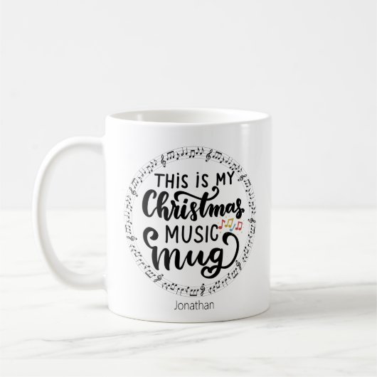 Weihnachtsmusik Liebhaber Weihnachtsgeschenke Tass Kaffeetasse (Links)