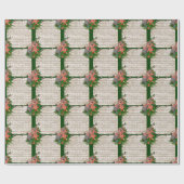 Weihnachtsmusik mit festlicher Geige Geschenkpapier (Flach)