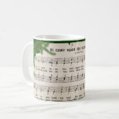Weihnachtsmusik mit festlicher Geige Kaffeetasse (Vorderseite Links)