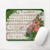 Weihnachtsmusik mit festlicher Geige Mousepad (Mit Mouse)