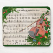 Weihnachtsmusik mit festlicher Geige Mousepad (Vorne)