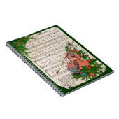 Weihnachtsmusik mit festlicher Geige Notizblock (Rechte Seite)