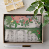 Weihnachtsmusik mit festlicher Geige Seidenpapier (Geschenk)