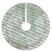 Weihnachtsmusik Polyester Weihnachtsbaumdecke (Vorderseite)