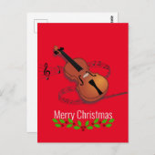 Weihnachtsmusik Postkarte (Vorne/Hinten)