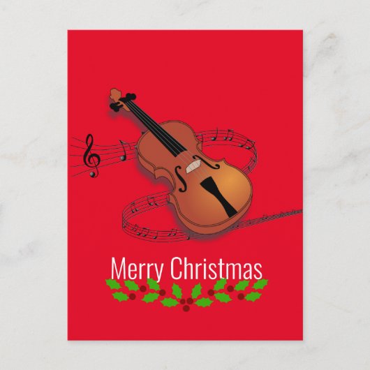 Weihnachtsmusik Postkarte (Vorderseite)