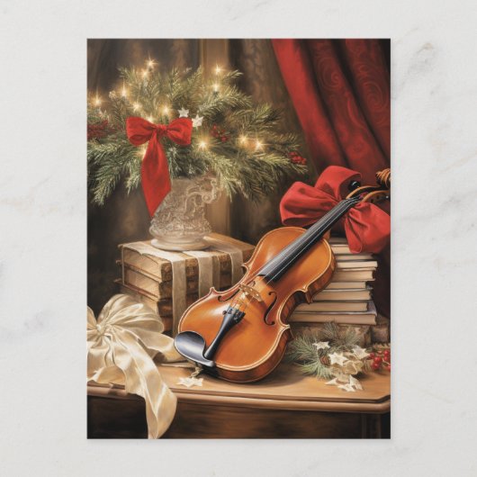 Weihnachtsmusik Postkarte (Vorderseite)