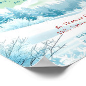 Weihnachtsmusik-Schulkonzertvorlage Poster (Ecke)