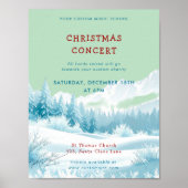 Weihnachtsmusik-Schulkonzertvorlage Poster (Vorne)