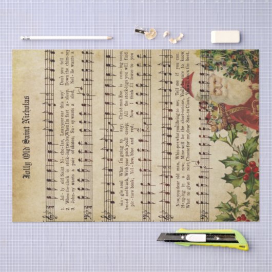 Weihnachtsmusik Seidenpapier (Handwerk)