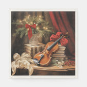 Weihnachtsmusik Serviette (Vorderseite)