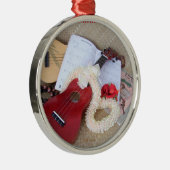 Weihnachtsmusik Silbernes Ornament (Rechts)