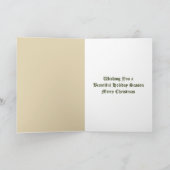 Weihnachtsmusik und Ballerina Feiertagskarte (Innenseite)