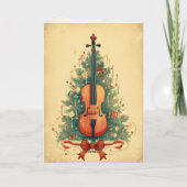 Weihnachtsmusik und Cello Feiertagskarte (Rückseite)