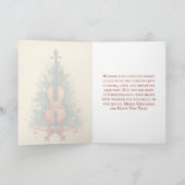 Weihnachtsmusik und Cello Feiertagskarte (Innenseite)
