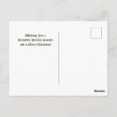 Weihnachtsmusik und Klavier Postkarte (Rückseite)