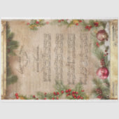 Weihnachtsmusik und Pine Decoupage Seidenpapier (Vorderseite)