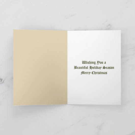 Weihnachtsmusik und Violine Feiertagskarte (Innenseite)