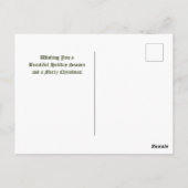 Weihnachtsmusik und Violine Postkarte (Rückseite)