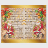 Weihnachtsmusik und Weihnachtsmusik Geschenkpapier (Flach)