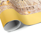 Weihnachtsmusik und Weihnachtsmusik Geschenkpapier (Rolleneckpunkt)