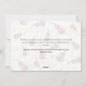 Weihnachtsmusik Violin Elegantes Drehbuch Feiertagskarte (Rückseite)