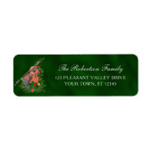 Weihnachtsmusik Violin Green Return Label (Vorne)