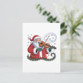 Weihnachtsmusik Weihnachten Weihnachtsmusik Weihna Ankündigungspostkarte (Stehend Vorderseite)