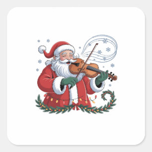 Weihnachtsmusik Weihnachten Weihnachtsmusik Weihna Quadratischer Aufkleber