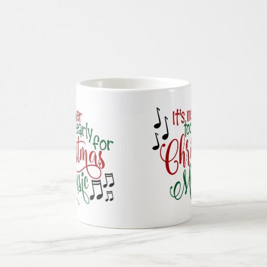 Weihnachtsmusik zu früh kaffeetasse (Mittel)