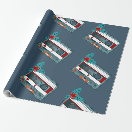 Weihnachtsmusikband Geschenkpapier (Ungerollt)