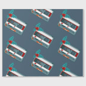 Weihnachtsmusikband Geschenkpapier (Flach)